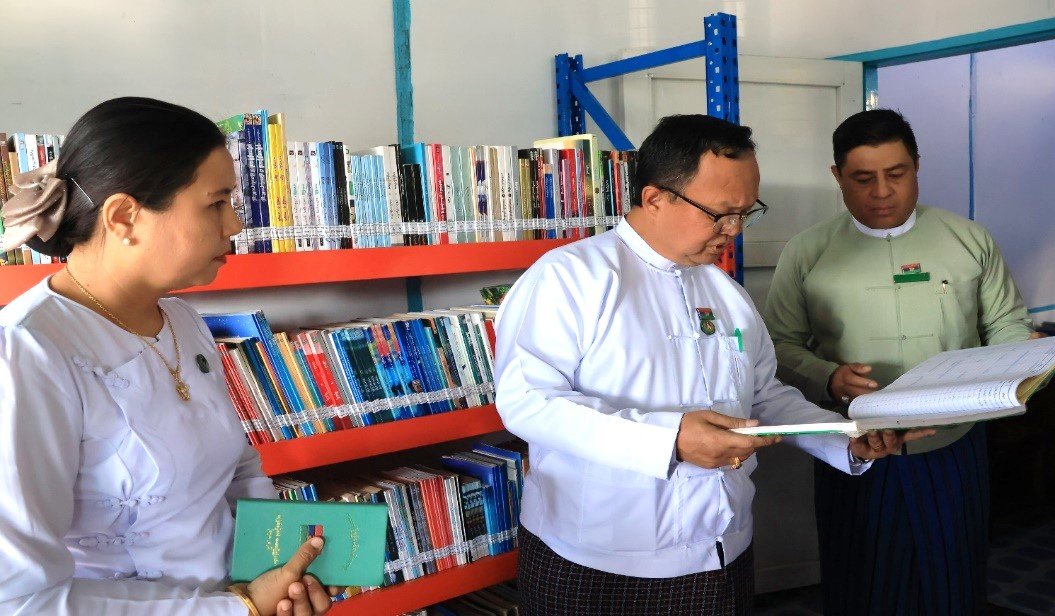 လွိုင်ကော်မြို့၊ နောင်ယား(က)ရပ်ကွက်၌ ပြန်ကြားရေးနှင့် ပြည်သူ့ဆက်ဆံရေးဦးစီးဌာနမှ ဖွင့်လှစ်ထားရှိသည့် ပြည်သူ့စာကြည့်တိုက်လုပ်ငန်းနှင့် လူထု အခြေပြုဗဟိုဌာန၏ လုပ်ငန်းဆောင်ရွက်ထားရှိမှုအခြေအနေများအား ကွင်းဆင်းစစ်ဆေး