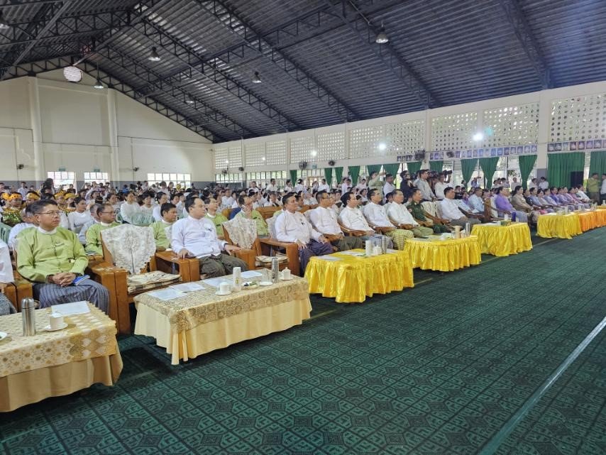 ရန်ကုန်တိုင်းဒေသကြီး၊ စောရန်ပိုင်အရှေ့ရပ်ကွက်၊ အမှတ်(၄)အခြေခံပညာ အထက်တန်းကျောင်း၌ ကျင်းပပြုလုပ်သည့် အခြေခံပညာအဆင့်(၂၇)ကြိမ်မြောက် မြန်မာ့ရိုးရာယဉ်ကျေးမှု အဆို၊ အက၊ အရေး၊ အတီးပြိုင်ပွဲဖွင့်ပွဲအခမ်းအနားသို့ တက်ရောက်