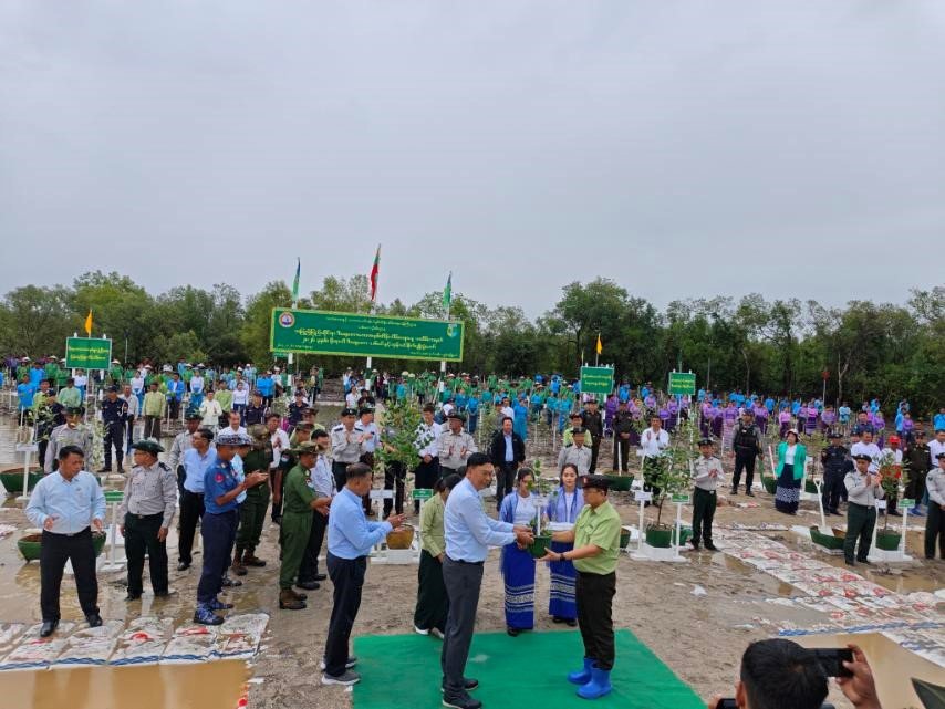 တနင်္သာရီတိုင်းဒေသကြီး၊ မြိတ်ခရိုင်၊ ကျွန်းစုမြို့၊ ၂၀၂၆ ခုနှစ်၊ အပြည်ပြည်ဆိုင်ရာဒီရေတောဂေဟစနစ်ထိန်းသိမ်းရေးနေ့အထိမ်းအမှတ် မိုးရာသီသစ်ပင်စိုက်ပျိုးပွဲအခမ်းအနားသို့ တက်ရောက်