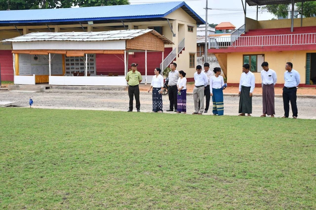 မကွေးတိုင်းဒေသကြီး၊ မင်းဘူးခရိုင်အားကစားကွင်းအတွင်း အဆင့်မြှင့်တင်ခြင်းလုပ်ငန်းအဖြစ် ဂျပန်မြက် စိုက်ပျိုးခြင်းလုပ်ငန်းရာခိုင်နှုန်းပြည့်ဆောင်ရွက်ပြီးစီးမှုအခြေအနေအား ကြည့်ရှုစစ်ဆေး