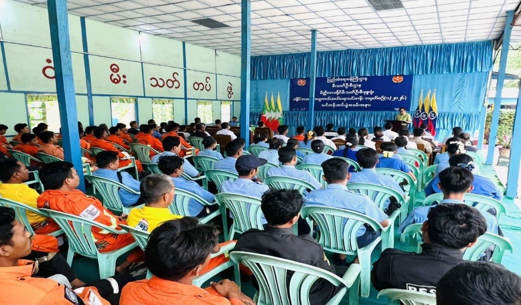 မန္တလေးတိုင်းဒေသကြီး၊ မိတ္ထီလာခရိုင်၊ မိတ္ထီလာမြို့နယ်မီးသတ်စခန်း၌ ကျင်းပပြုလုပ်သည့် ခရိုင်အဆင့် ရှာဖွေကယ်ဆယ်ရေးသင်တန်းအမှတ်စဉ်(၁/၂၀၂၆) သင်တန်းဆင်းပွဲအခမ်းအနားသို့ တက်ရောက်