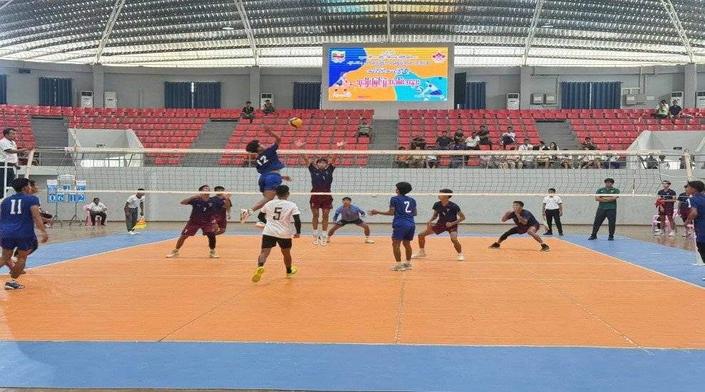 ချမ်းအေးသာစံမြို့နယ်၊ ဗထူးမိုးလုံလေလုံခန်းမ၌ ကျင်းပပြုလုပ်သည့် ၂၀၂၆ ခုနှစ်၊ တိုင်းဒေသကြီးအစိုးရအဖွဲ့ဝန်ကြီးချုပ်ဖလား အမျိုးသား/ အမျိုးသမီး ဘော်လီဘောပြိုင်ပွဲ ဆုချီးမြှင့်ပွဲအခမ်းအနားသို့ တက်ရောက်