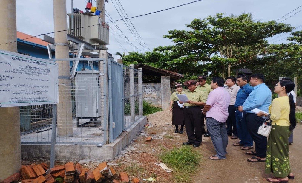 မွန်ပြည်နယ်၊ ကျိုက်ထိုခရိုင်၊ ကျိုက်ထိုမြို့နယ်၊ မြောက်ပိုင်းရပ်ကွက်၊ ယုဇနလမ်း၌ (၁၀)မီတာကွန်ကရစ်တိုင် အသစ်တည်ဆောက်ခြင်းနှင့် ၂၀၀ ကေဗွီအေထရန်စဖော်မာ(၁)လုံး တည်ဆောက်ခြင်းလုပ်ငန်းဆောင်ရွက် နေမှုအခြေအနေများအား ကွင်းဆင်းစစ်ဆေး